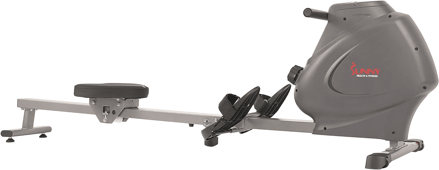 Image Of Sunny Health &Amp; Fitness Sf-Rw5801 Rowing Machine, A Compact Machine With Digital Monitor For Full Body Workout