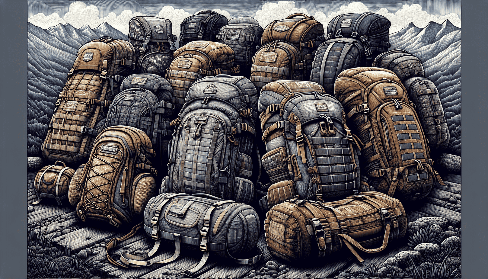 Illustration Of Different Backpack Options For Rucking