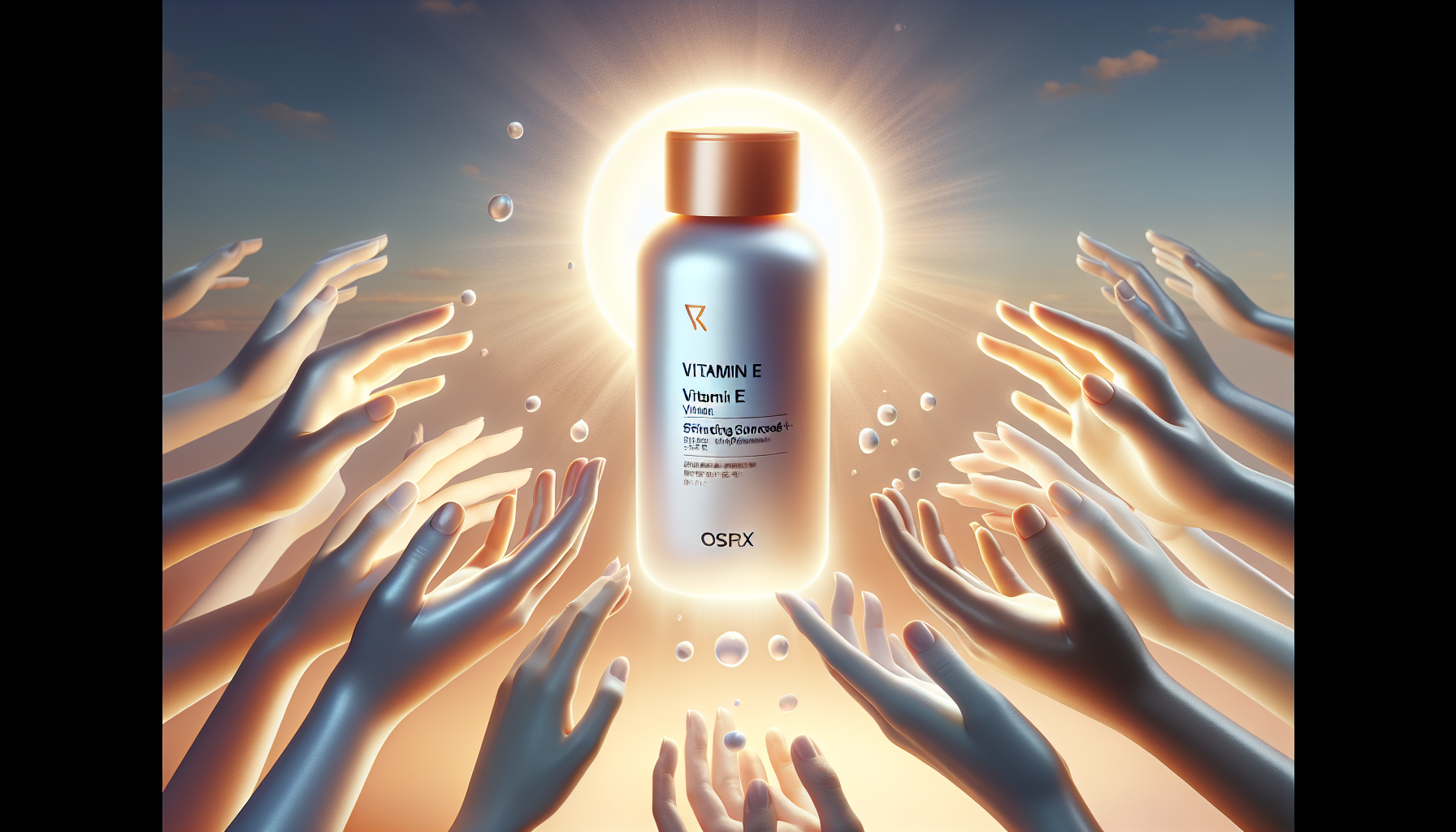 Artistic Representation Of Cosrx Vitamin E Vitalizing Sunscreen Spf 50+