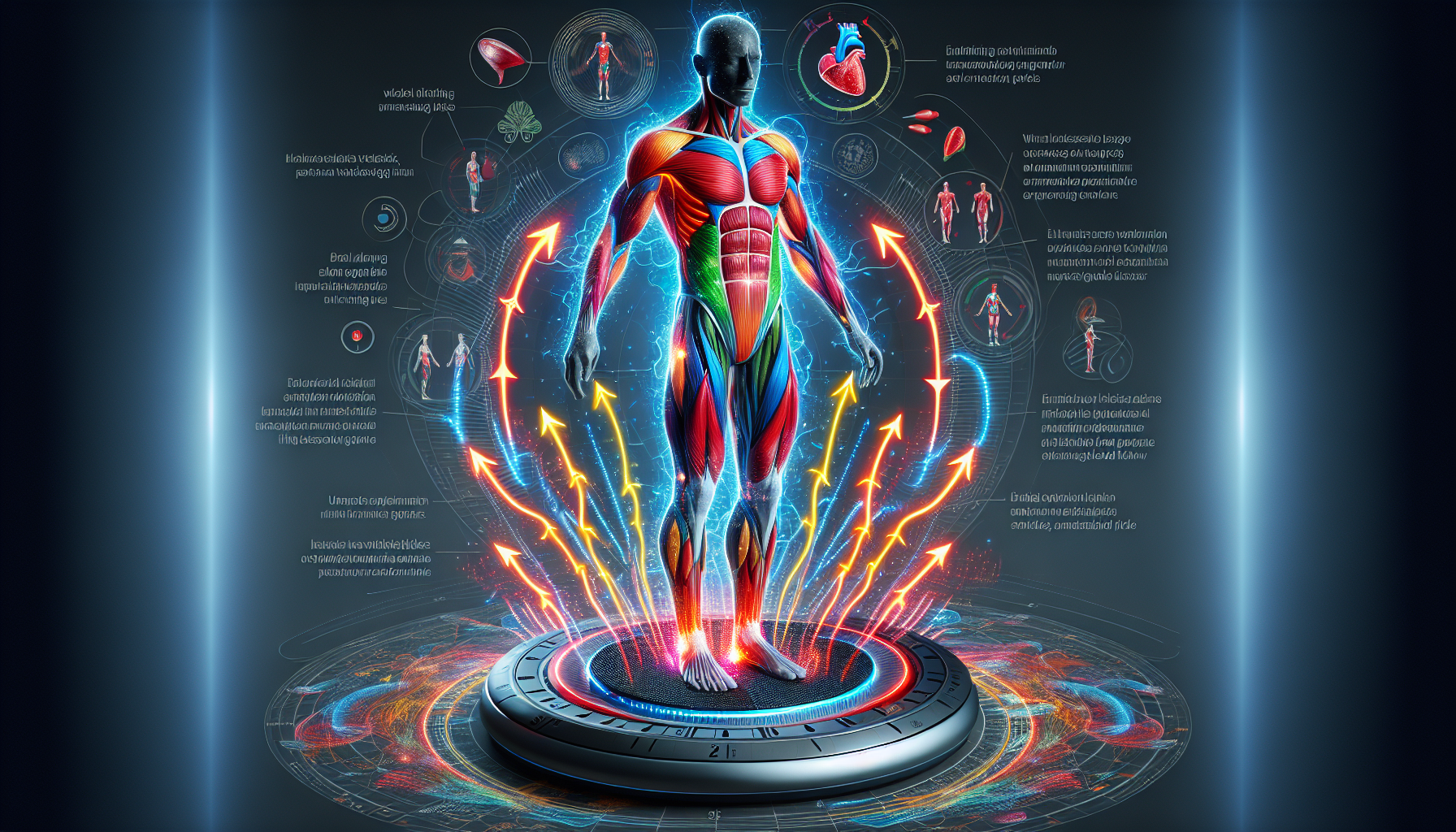 A Diagram Illustrating Enhanced Muscle Activation Through Vibration Training.